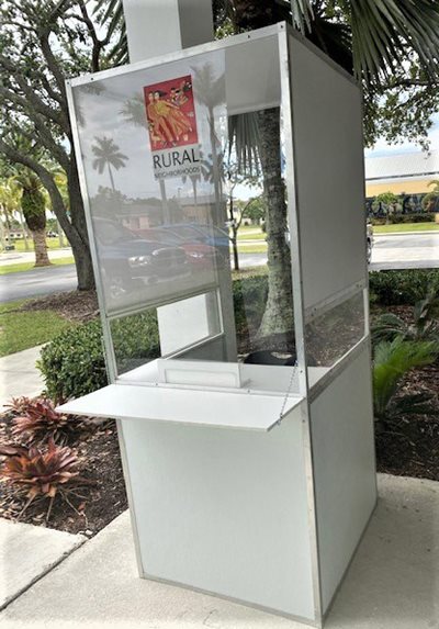 COVID-19 self-testing booth in Florida