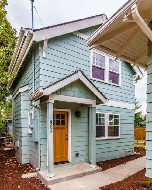 A larger dwelling on a CLT lot.