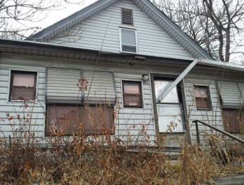 A dilapidated home in Nebraska