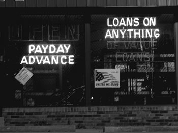 Photo of a payday lending storefront